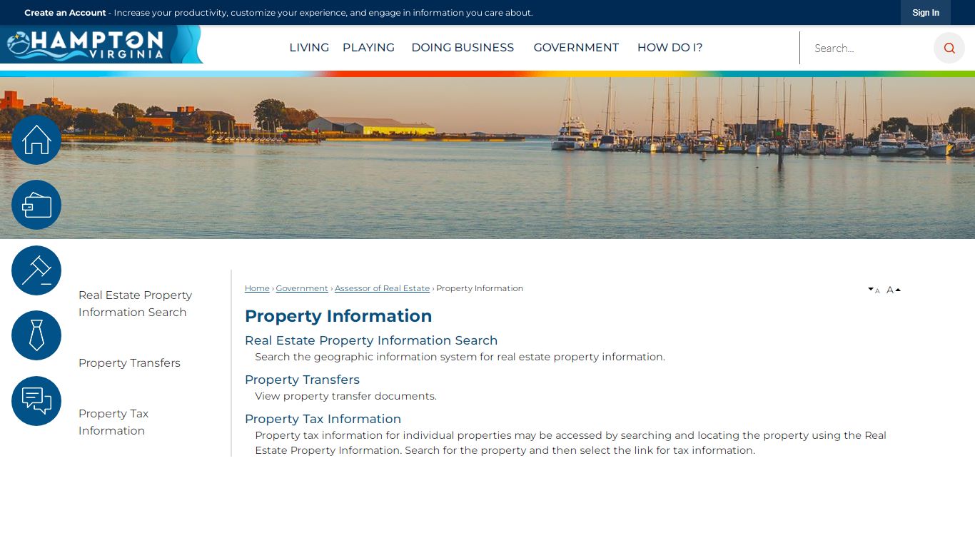 Property Information | Hampton, VA - Official Website